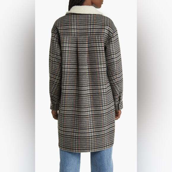 NWT New Rails Jaro Plaid Oversized Wool Blend Jacket Size XS - Picture 4 of 10